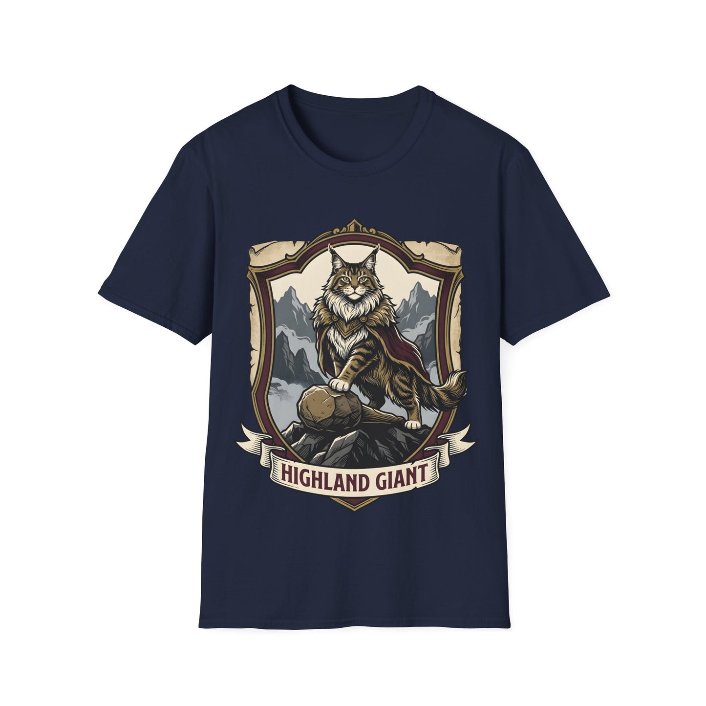 Highland Giant Maine Coon Cat T-Shirt