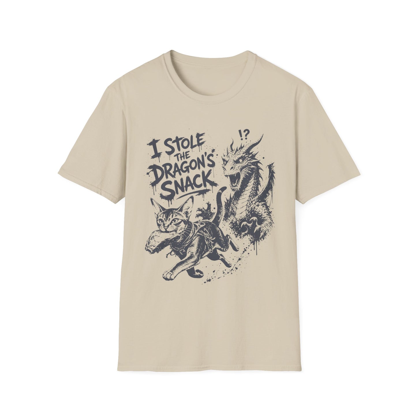 I Stole the Dragon’s Snack Funny Abyssinian Rogue Cat T-Shirt