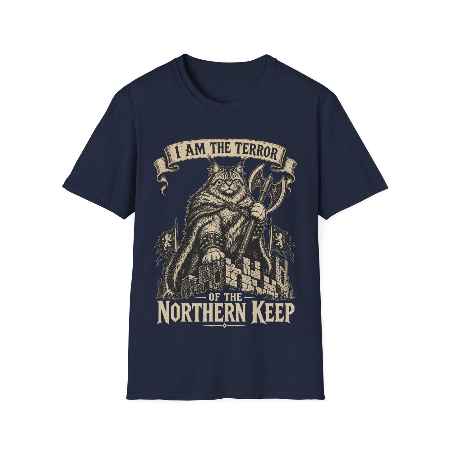 Northern Keep Maine Coon Warrior Cat T-Shirt