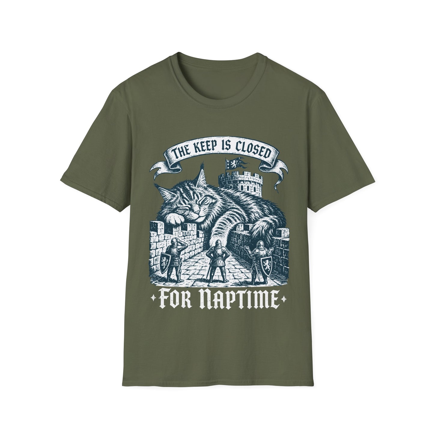 The Keep Is Closed for Naptime Funny Maine Coon Castle Cat T-Shirt