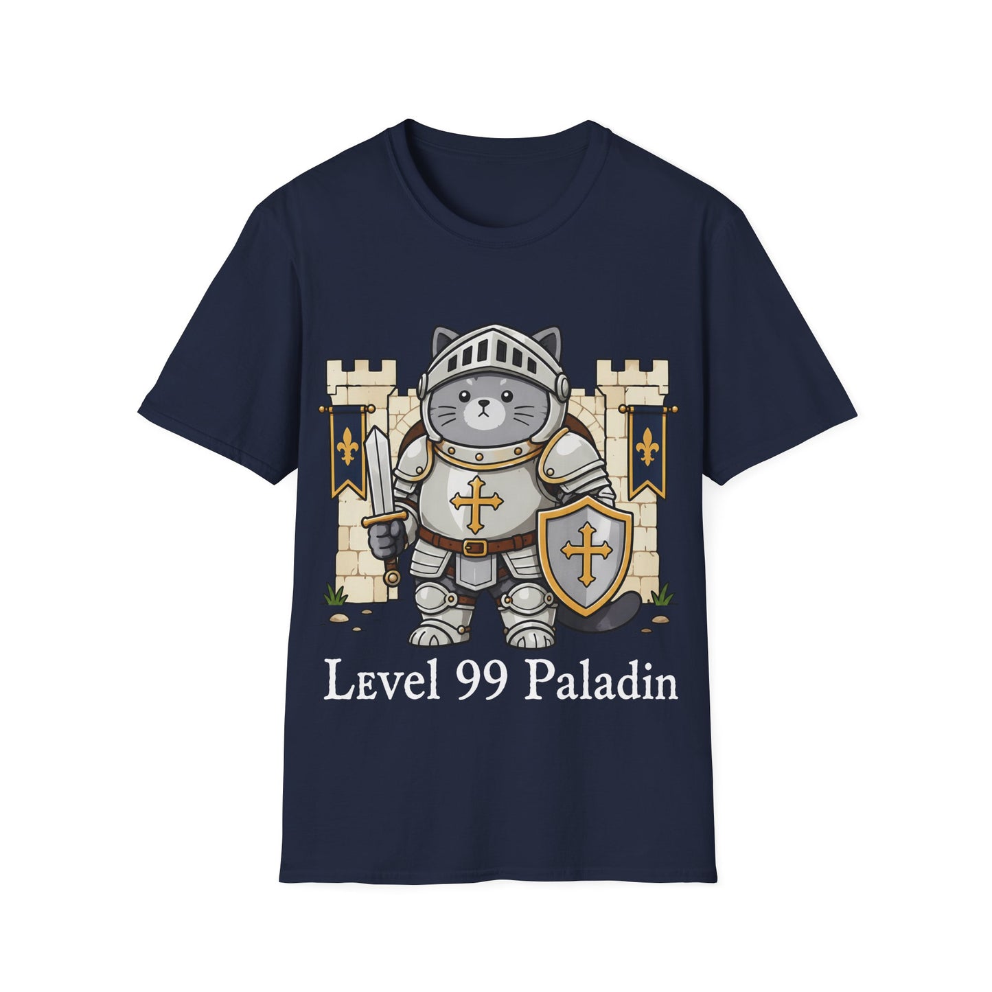 Level 99 Paladin Cat Knight T-Shirt