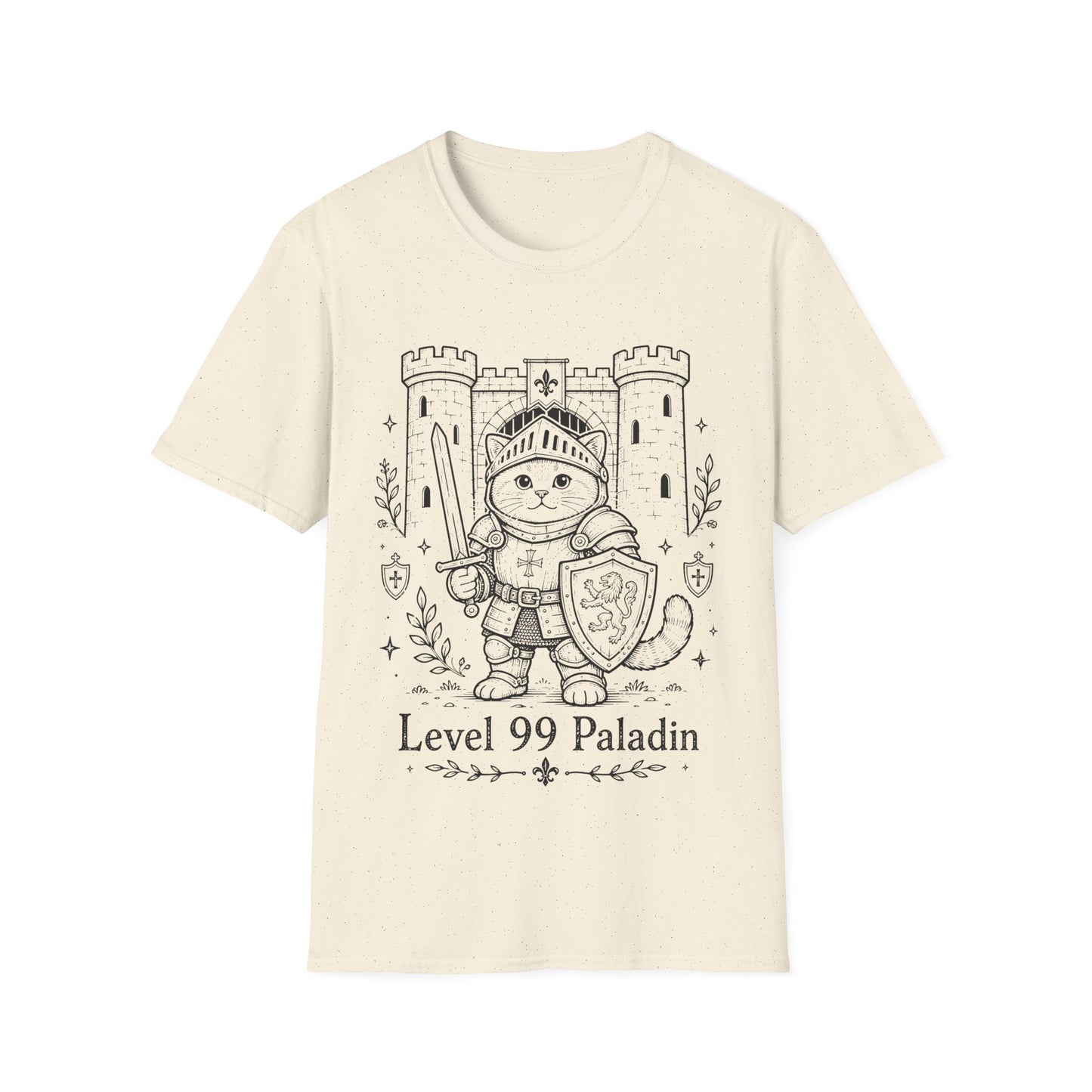 Level 99 Paladin Cat T-Shirt