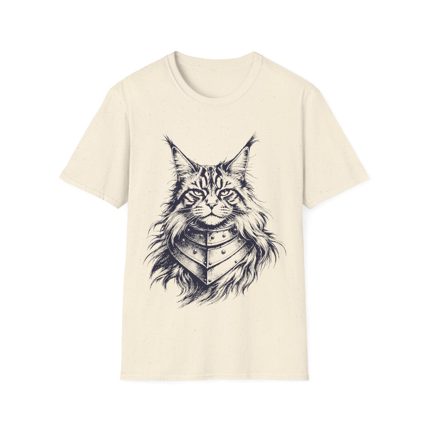 Armored Maine Coon Warrior Cat T-Shirt