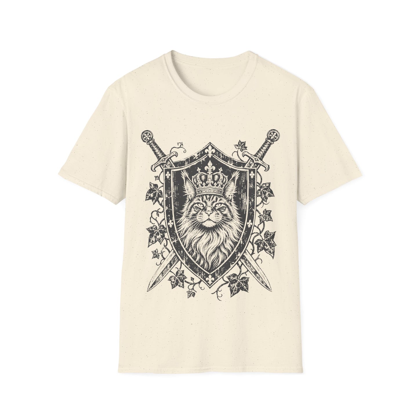 Crowned Maine Coon Royal Guardian Cat T-Shirt