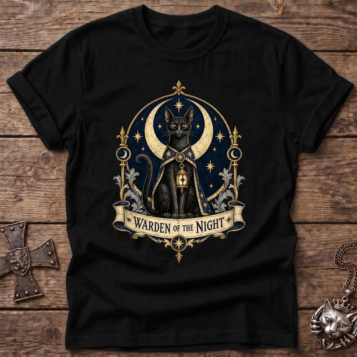 Night Warden Cat T-Shirt