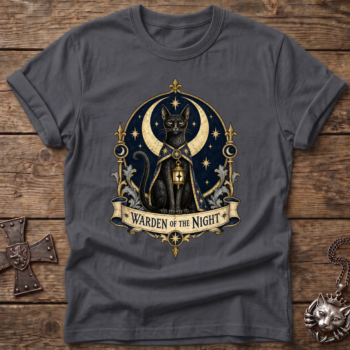 Night Warden Cat T-Shirt