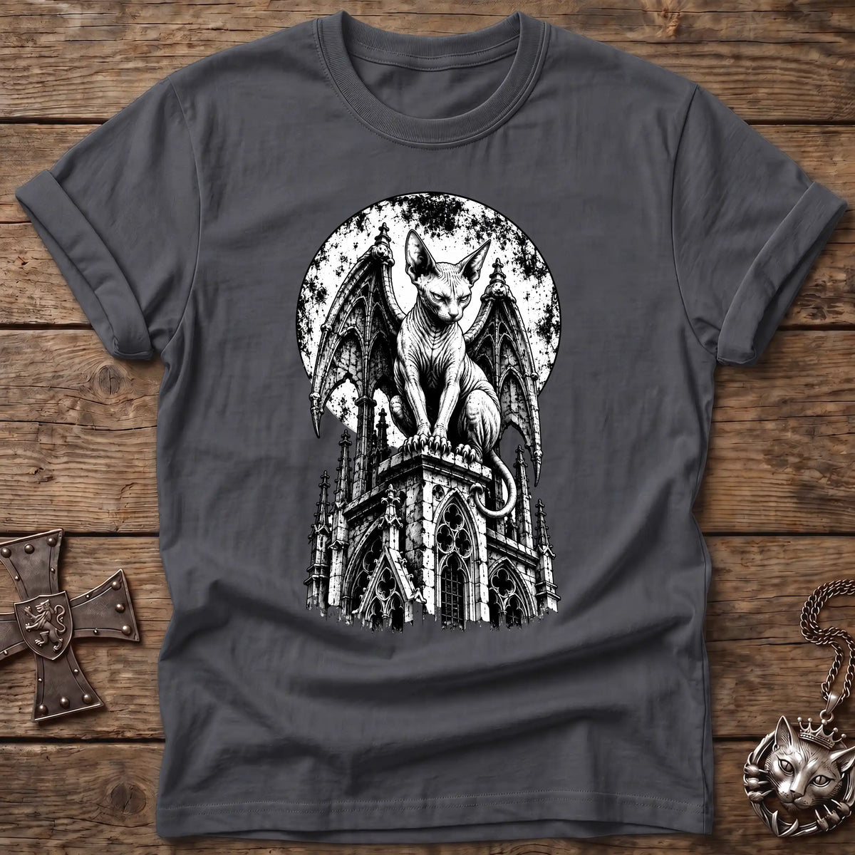 Gargoyle Sphynx Cat T-Shirt