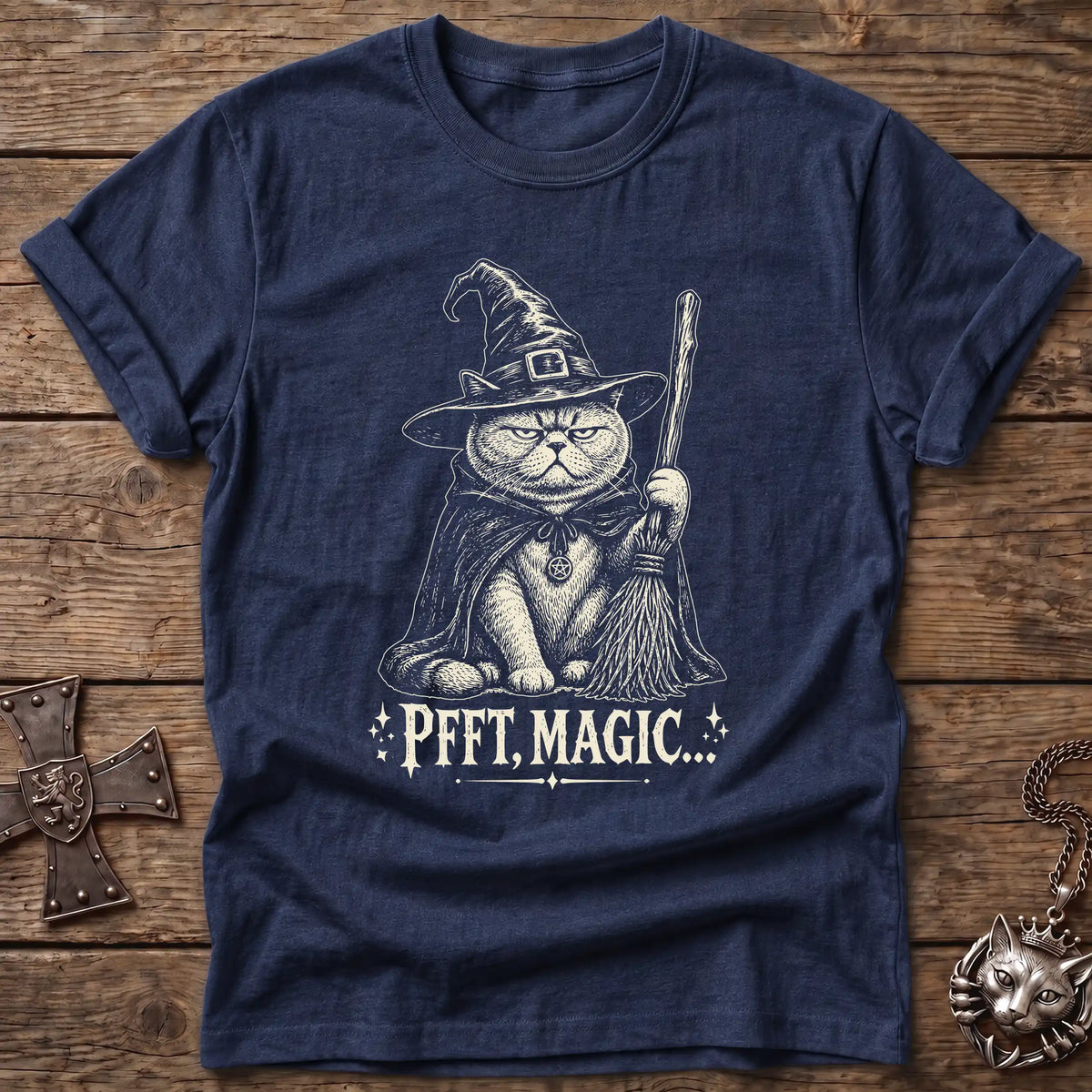 British Shorthair Witch Cat T-Shirt
