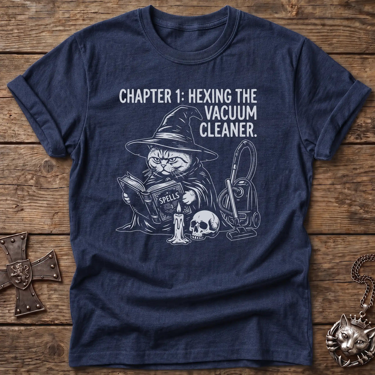British Shorthair Hexing Vacuum T-Shirt