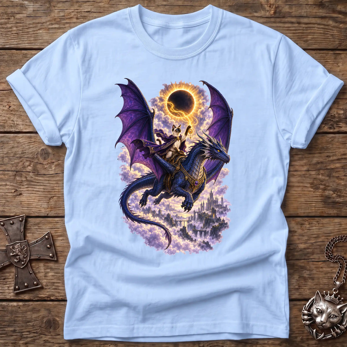 Siamese Eclipse Dragon Rider T-Shirt