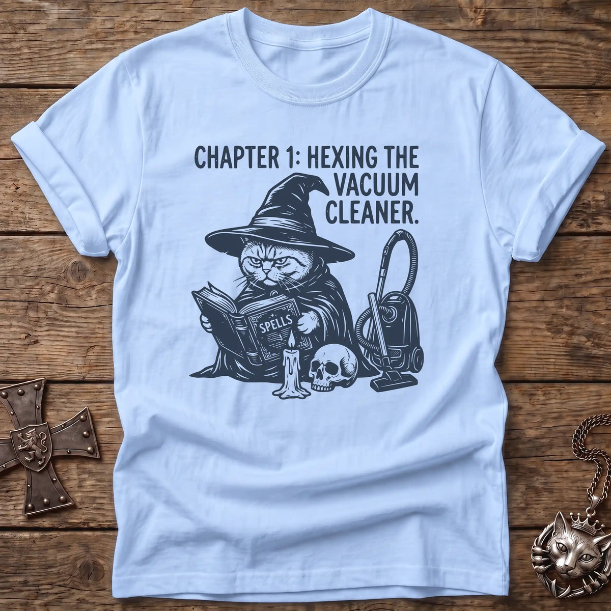 British Shorthair Hexing Vacuum T-Shirt