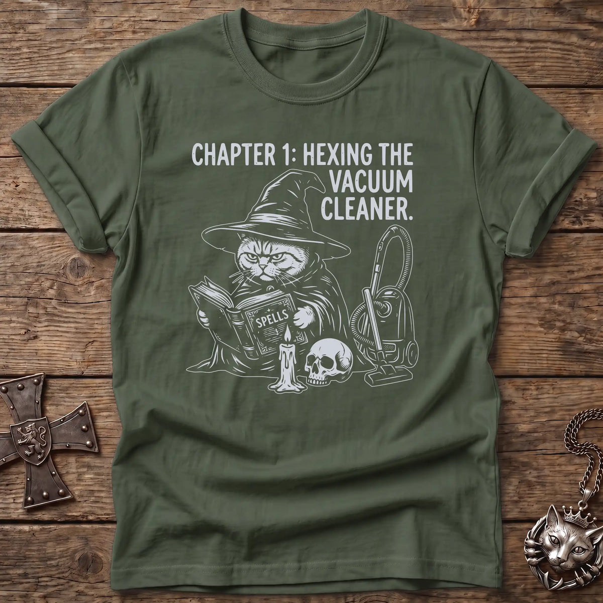 British Shorthair Hexing Vacuum T-Shirt
