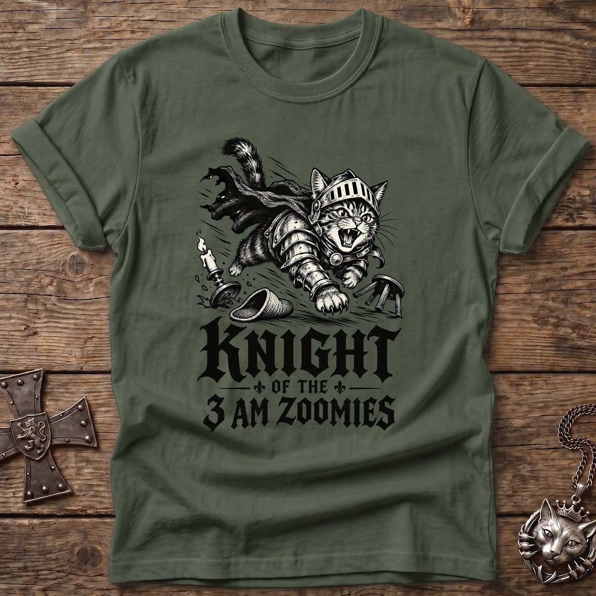 3 AM Zoomies Knight T-Shirt