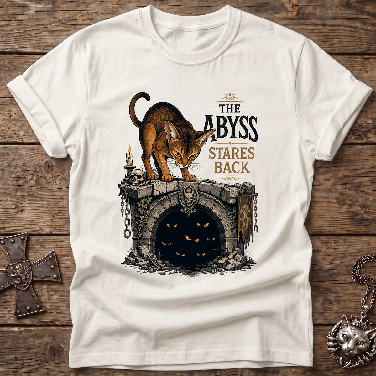 Abyss Stares Back Abyssinian T-Shirt
