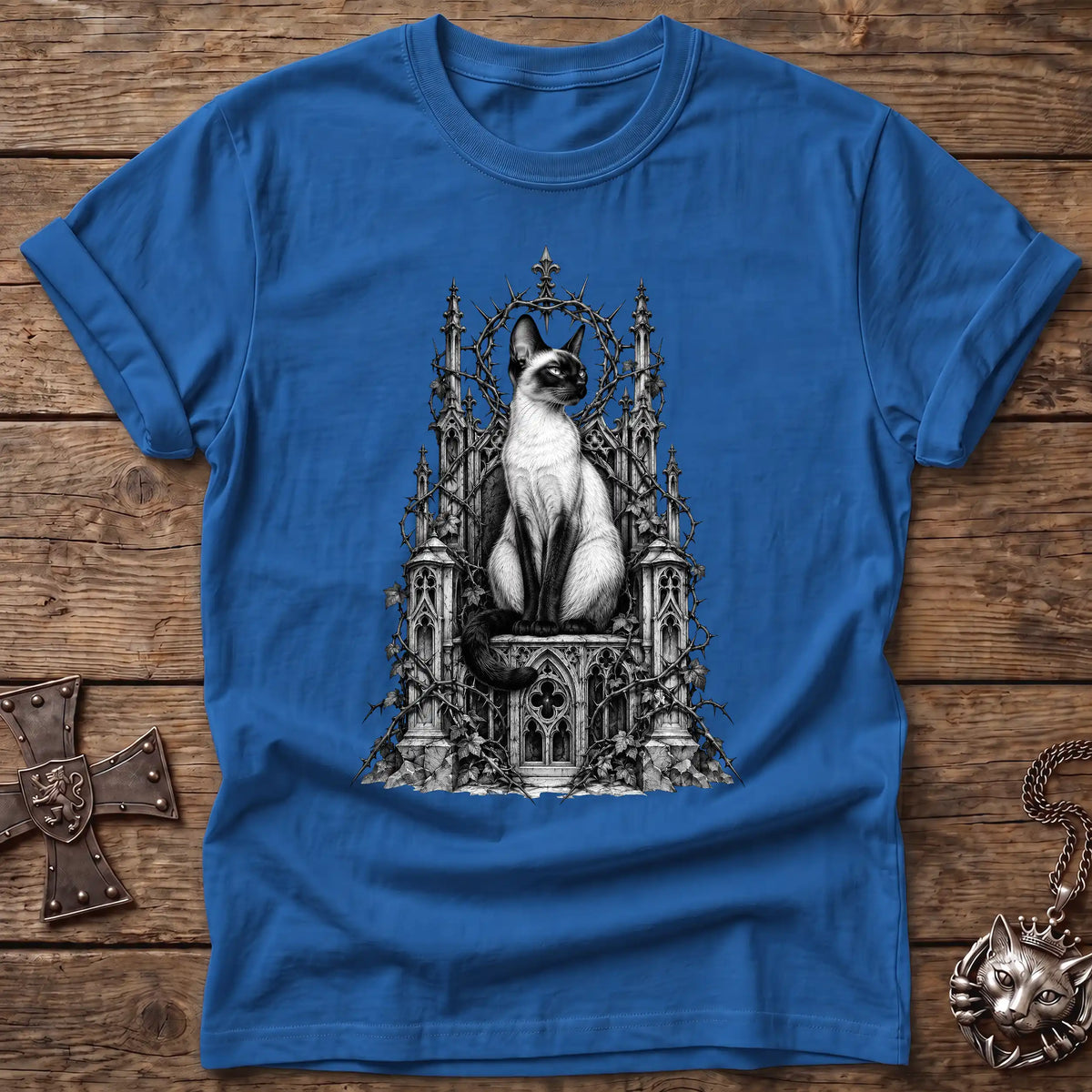 Gothic Siamese Throne T-Shirt