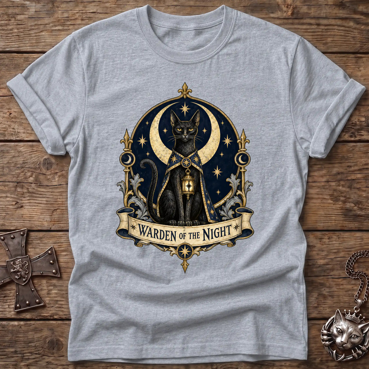 Night Warden Cat T-Shirt