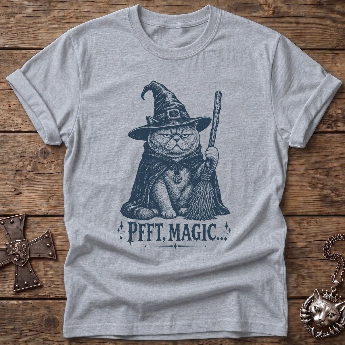 British Shorthair Witch Cat T-Shirt