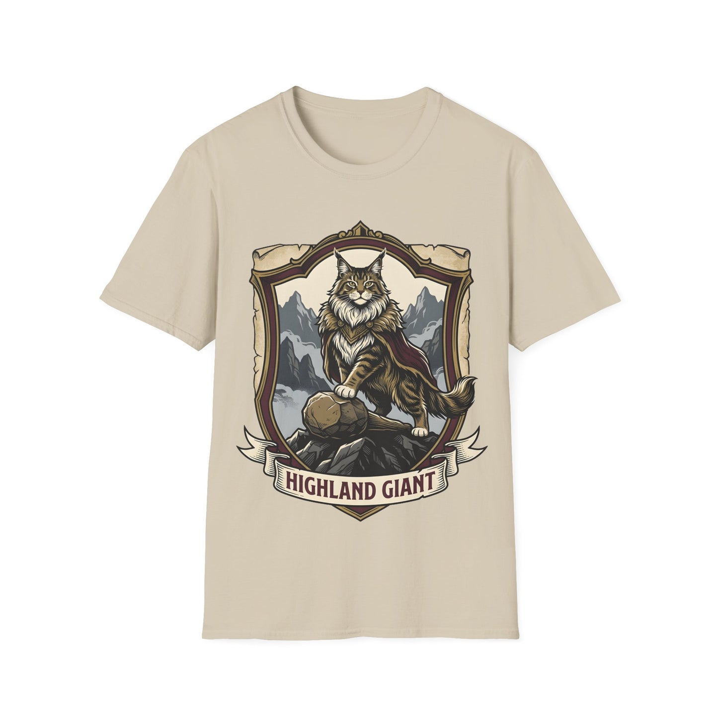 Highland Giant Maine Coon Cat T-Shirt