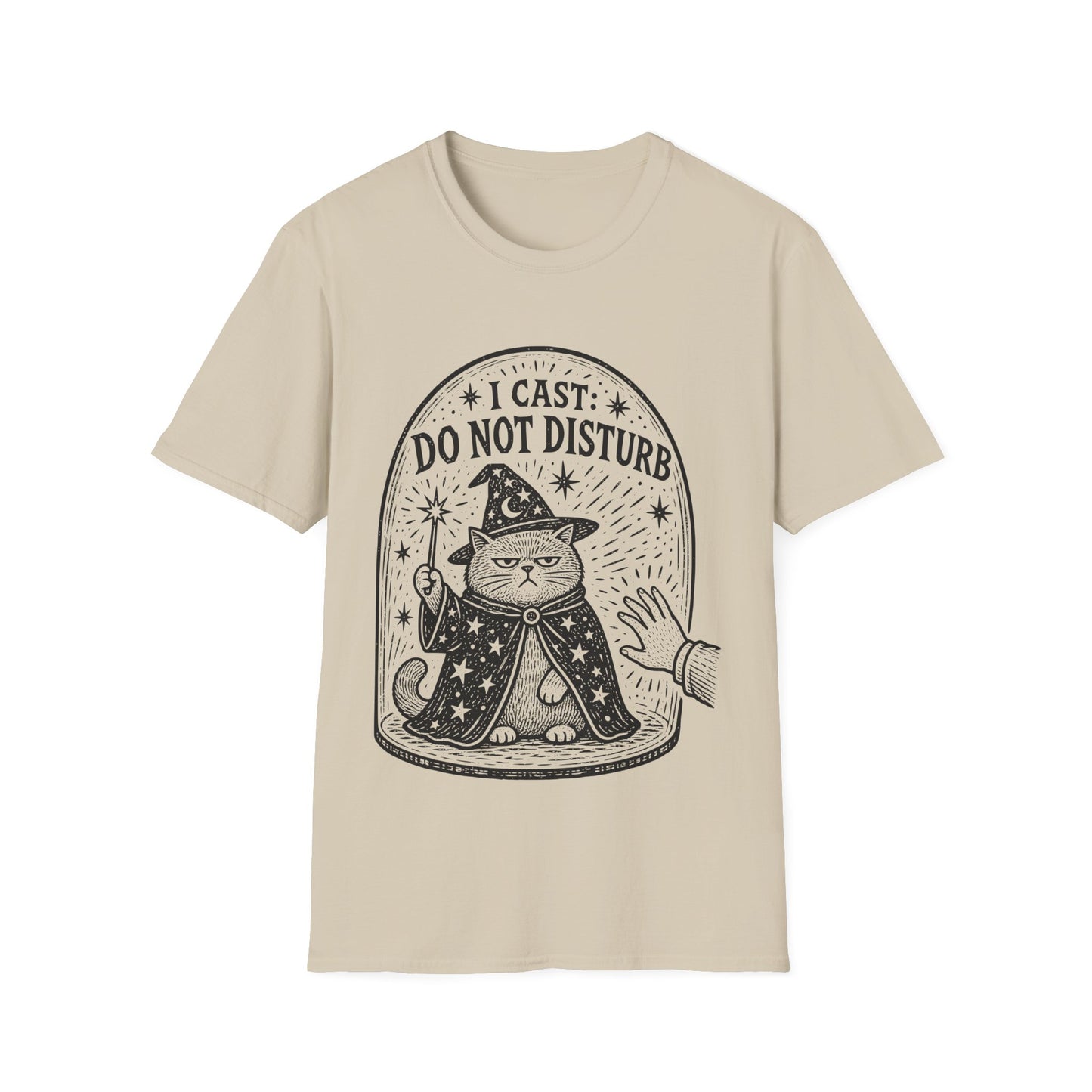 I Cast Do Not Disturb Funny Wizard Cat T-Shirt