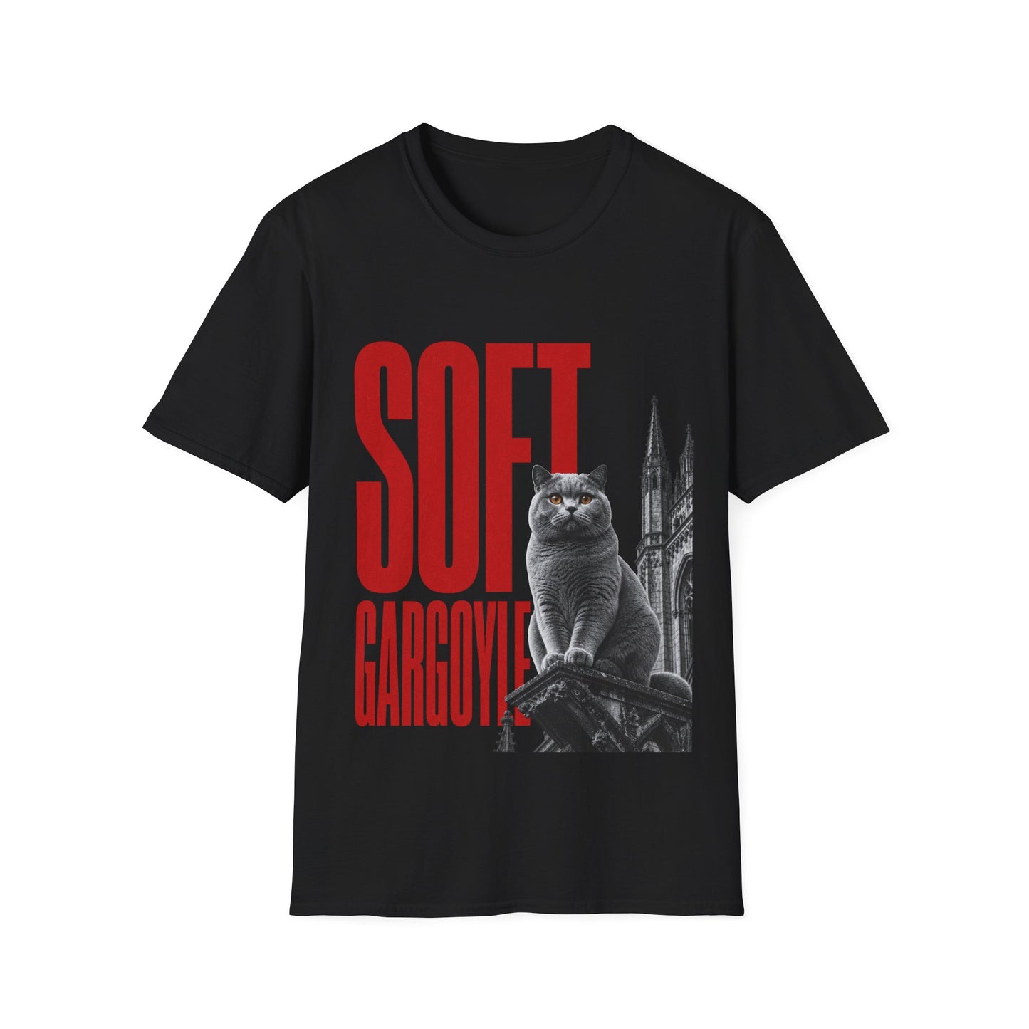 Soft Gargoyle Cat T-Shirt