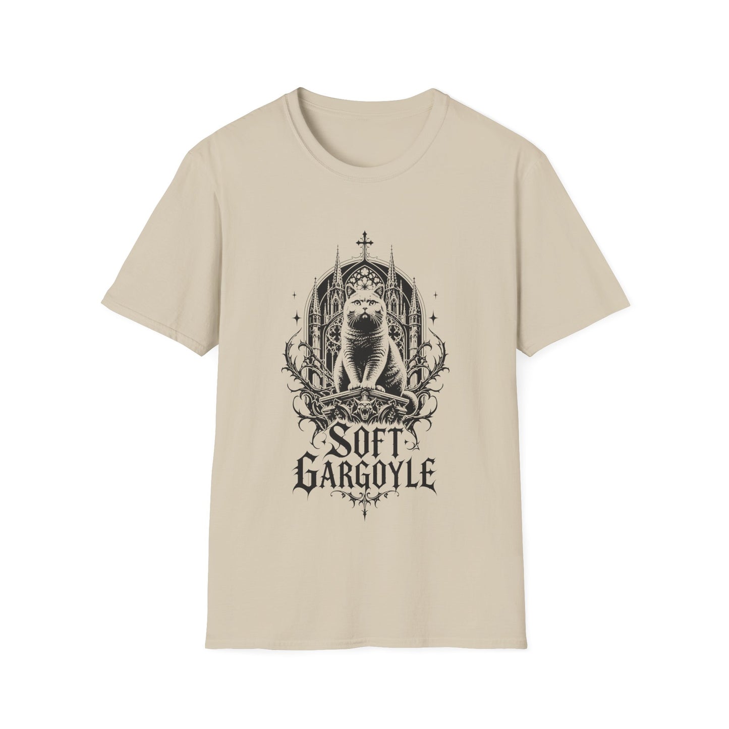 Soft Gargoyle Gothic Cat T-Shirt