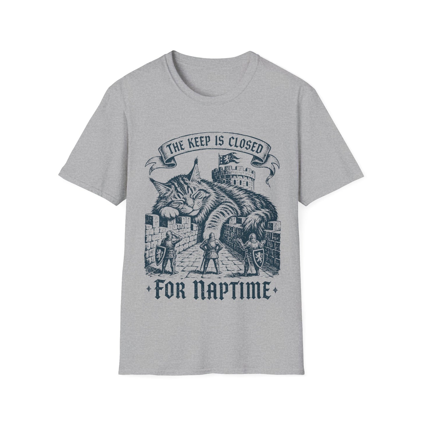 The Keep Is Closed for Naptime Funny Maine Coon Castle Cat T-Shirt