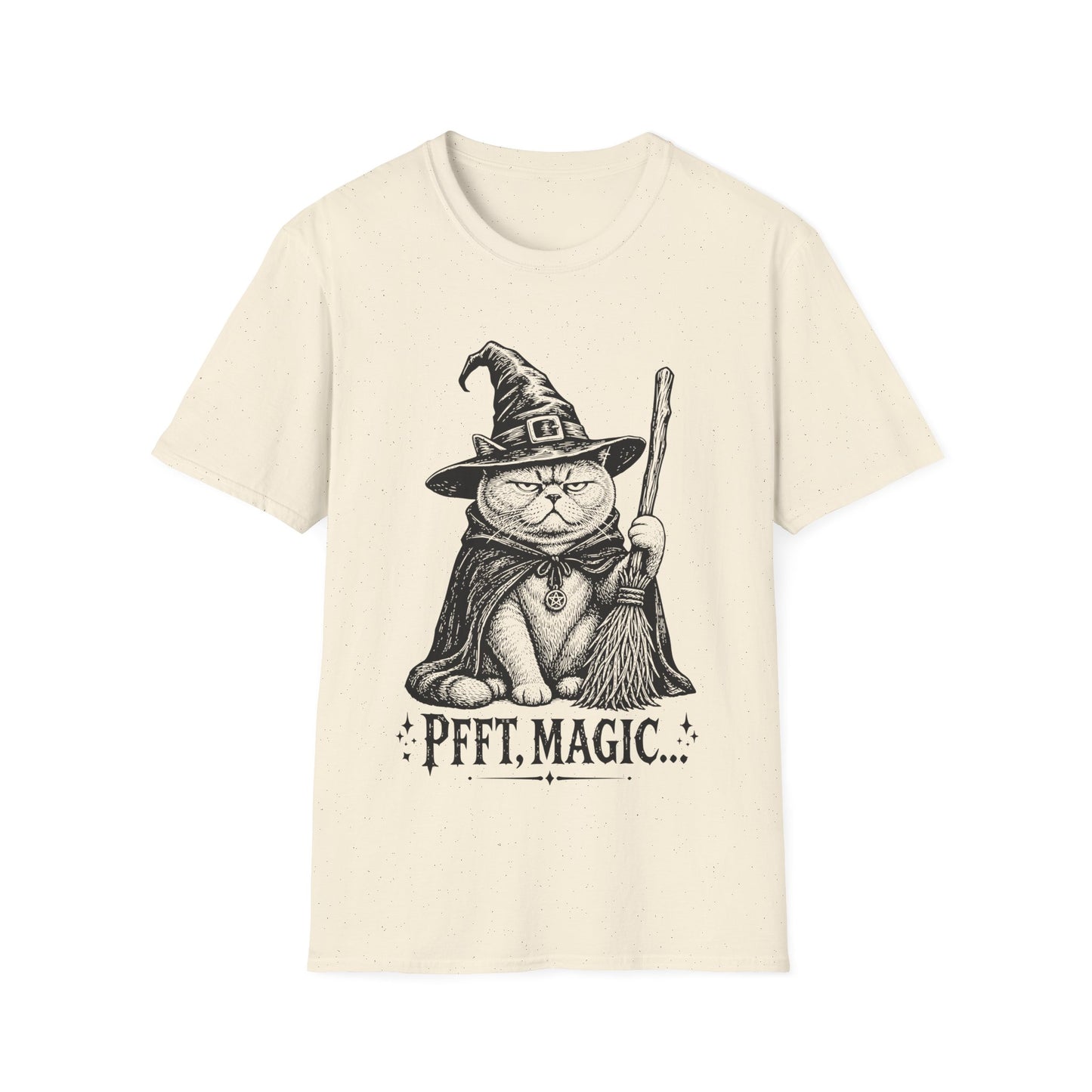 Pfft Magic British Shorthair Witch Cat T-Shirt