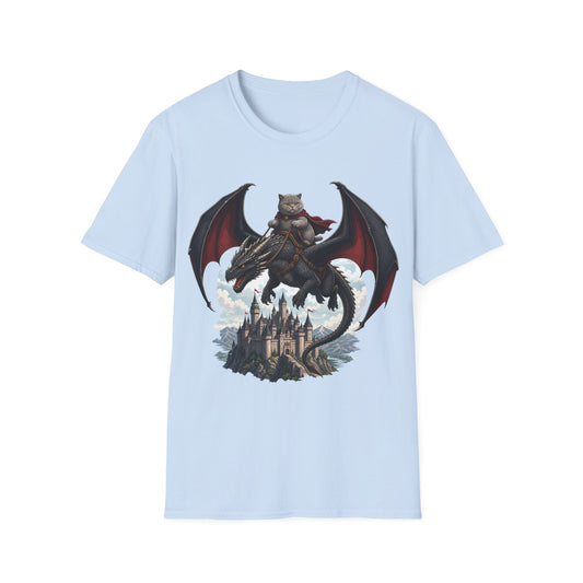 Shadow Dragon Rider Cat T-Shirt