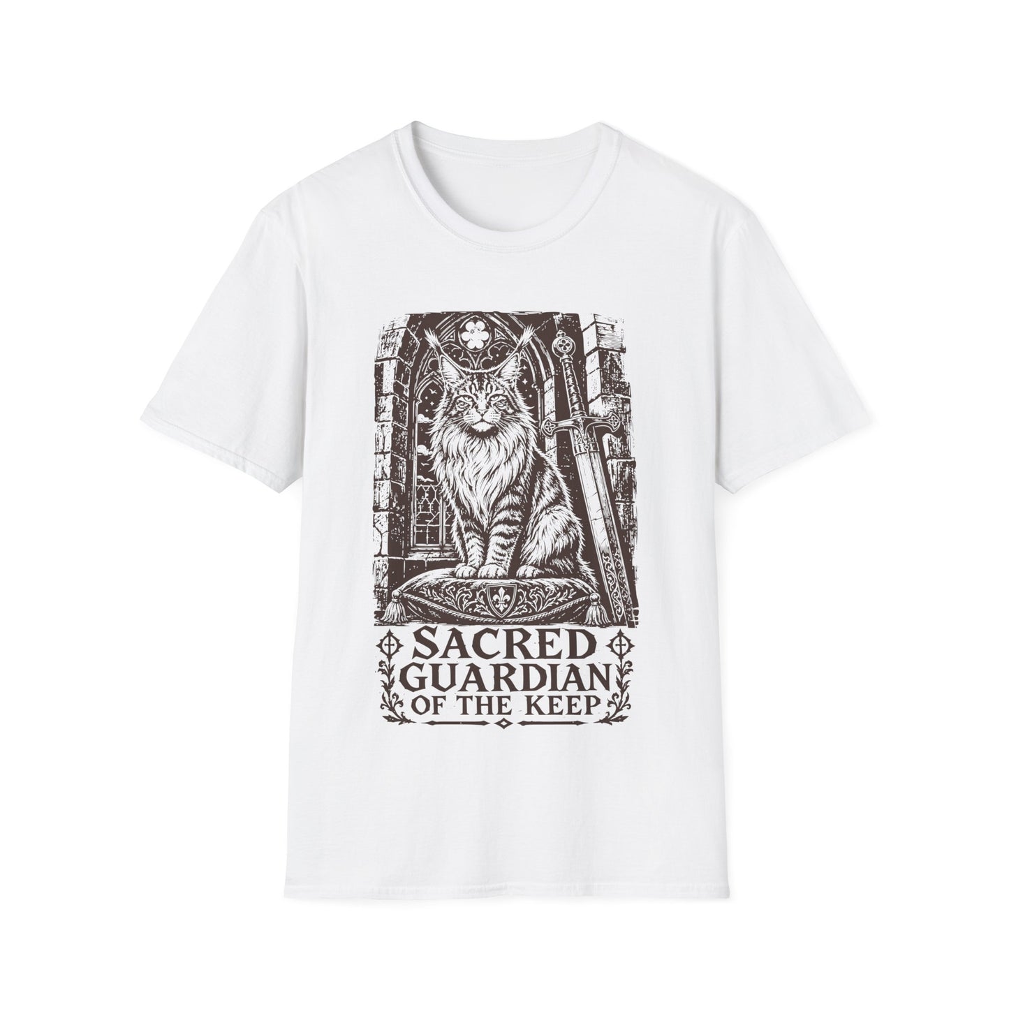 Sacred Guardian of the Keep Maine Coon Cat T-Shirt