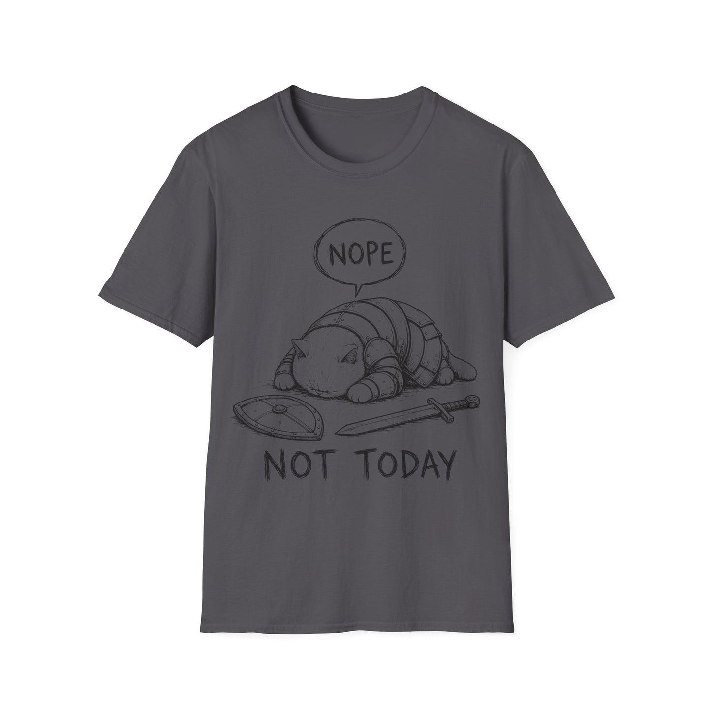 Nope. Not Today. Cat Knight T-Shirt