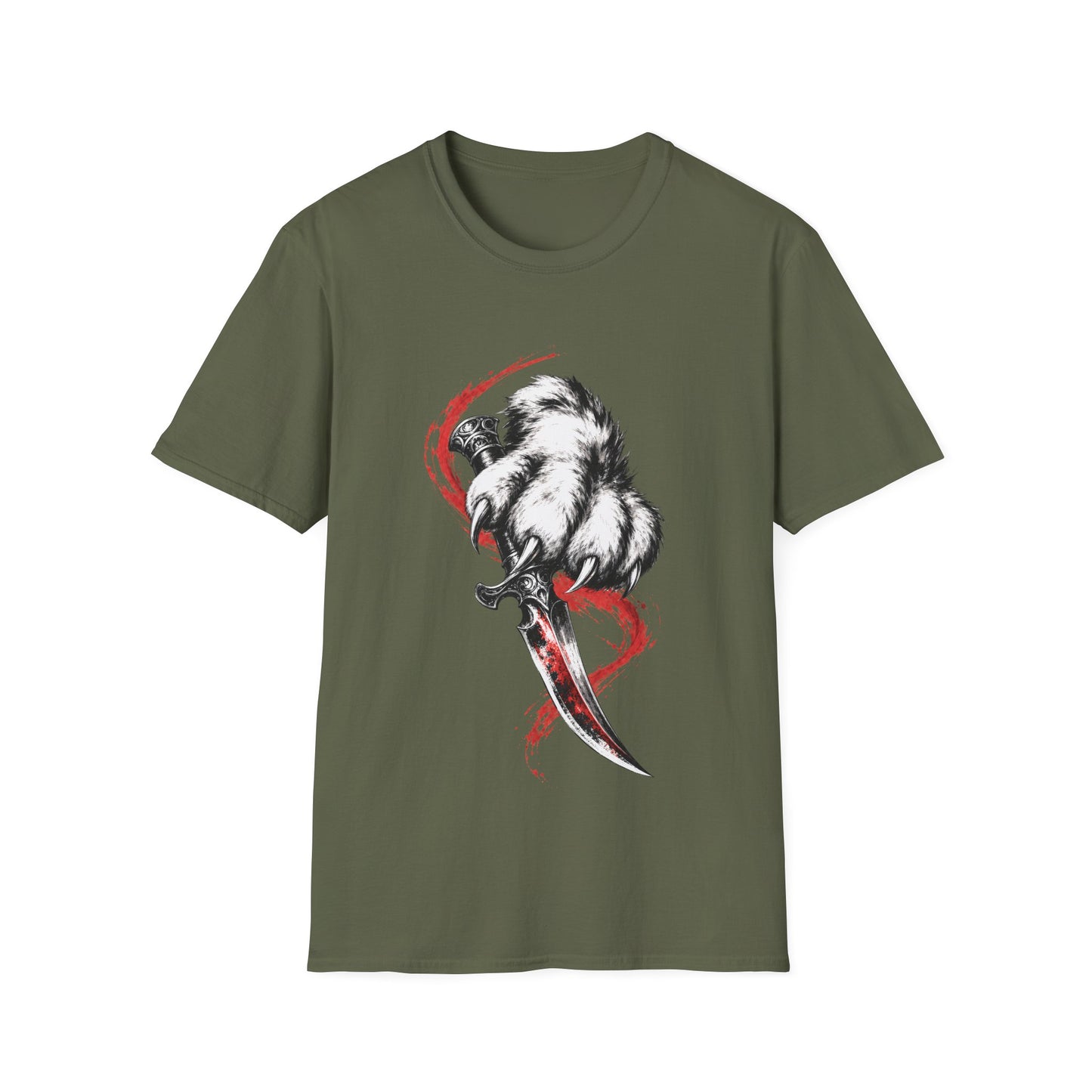 Razor Claw Dagger Maine Coon Warrior Cat T-Shirt