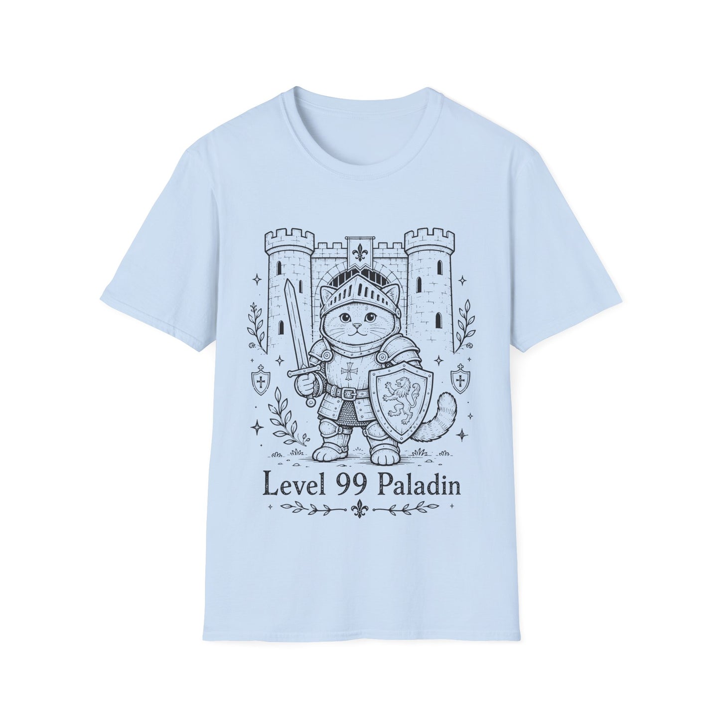 Level 99 Paladin Cat T-Shirt