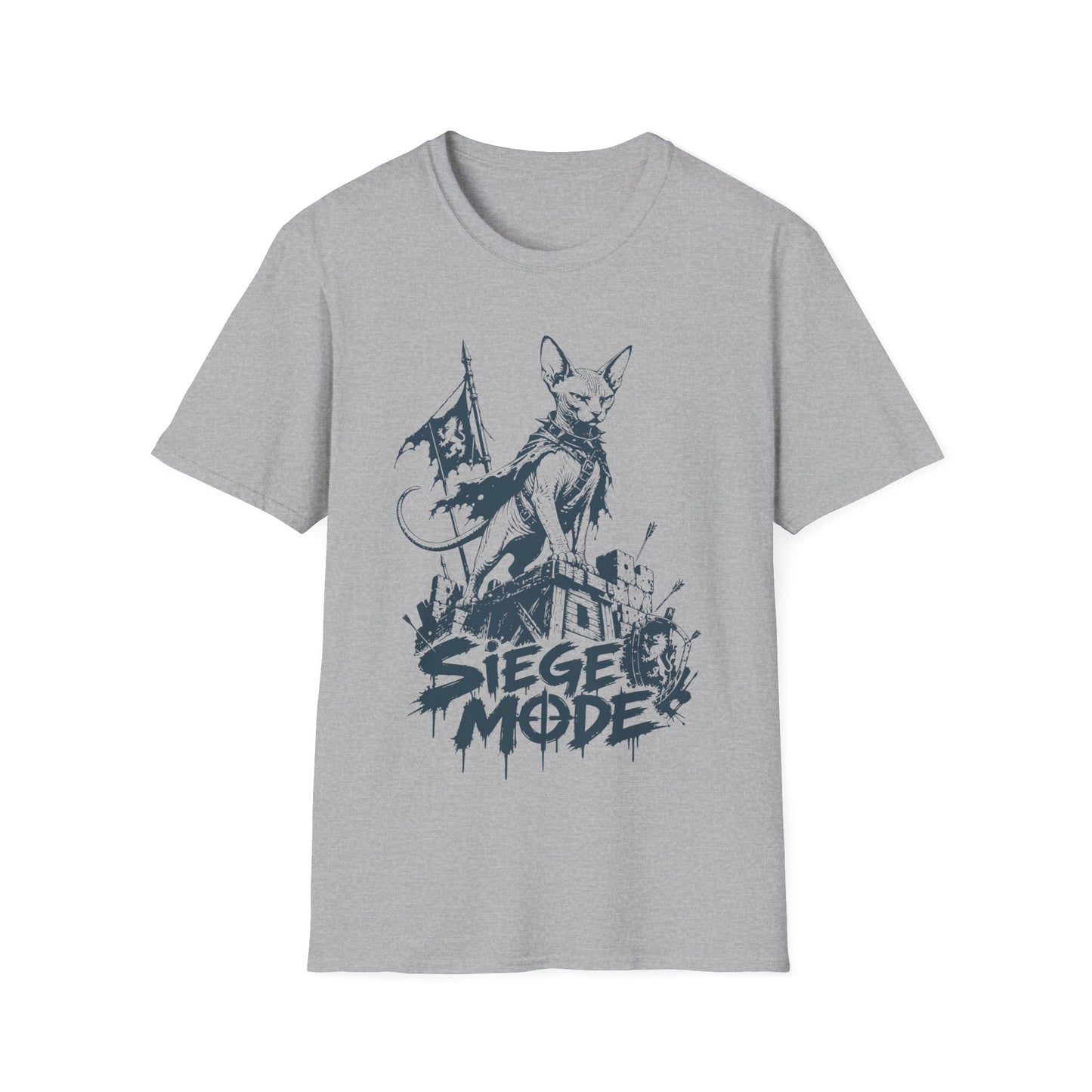 Siege Mode Sphynx Warrior Cat T-Shirt