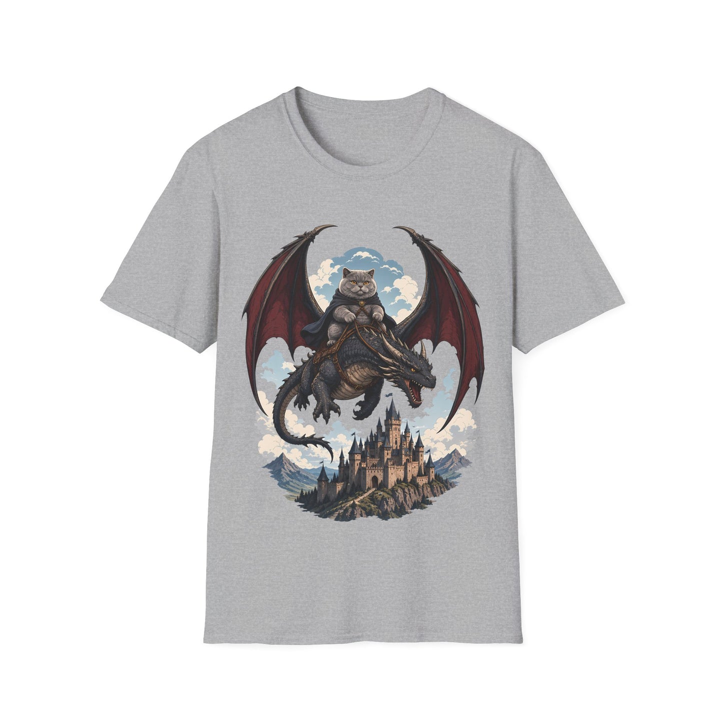 Dragon Rider Cat T-Shirt