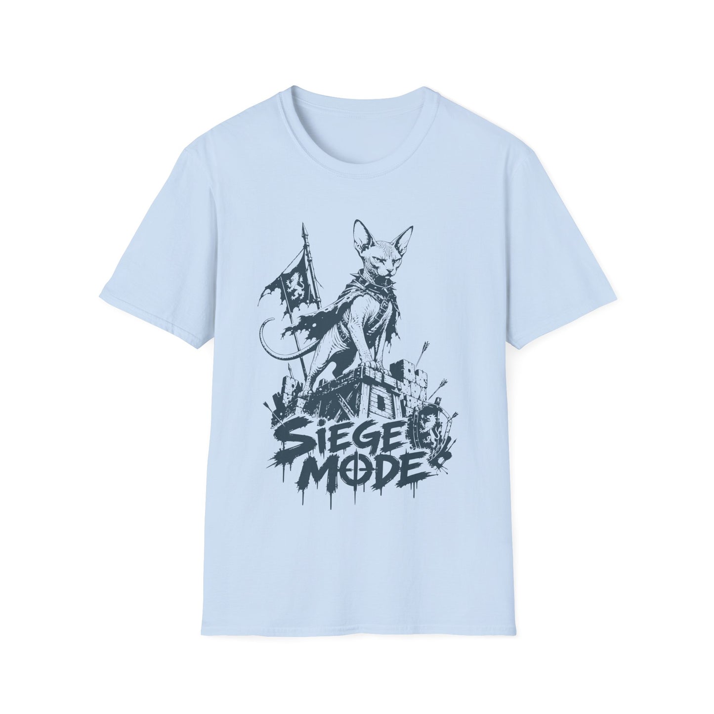 Siege Mode Sphynx Warrior Cat T-Shirt