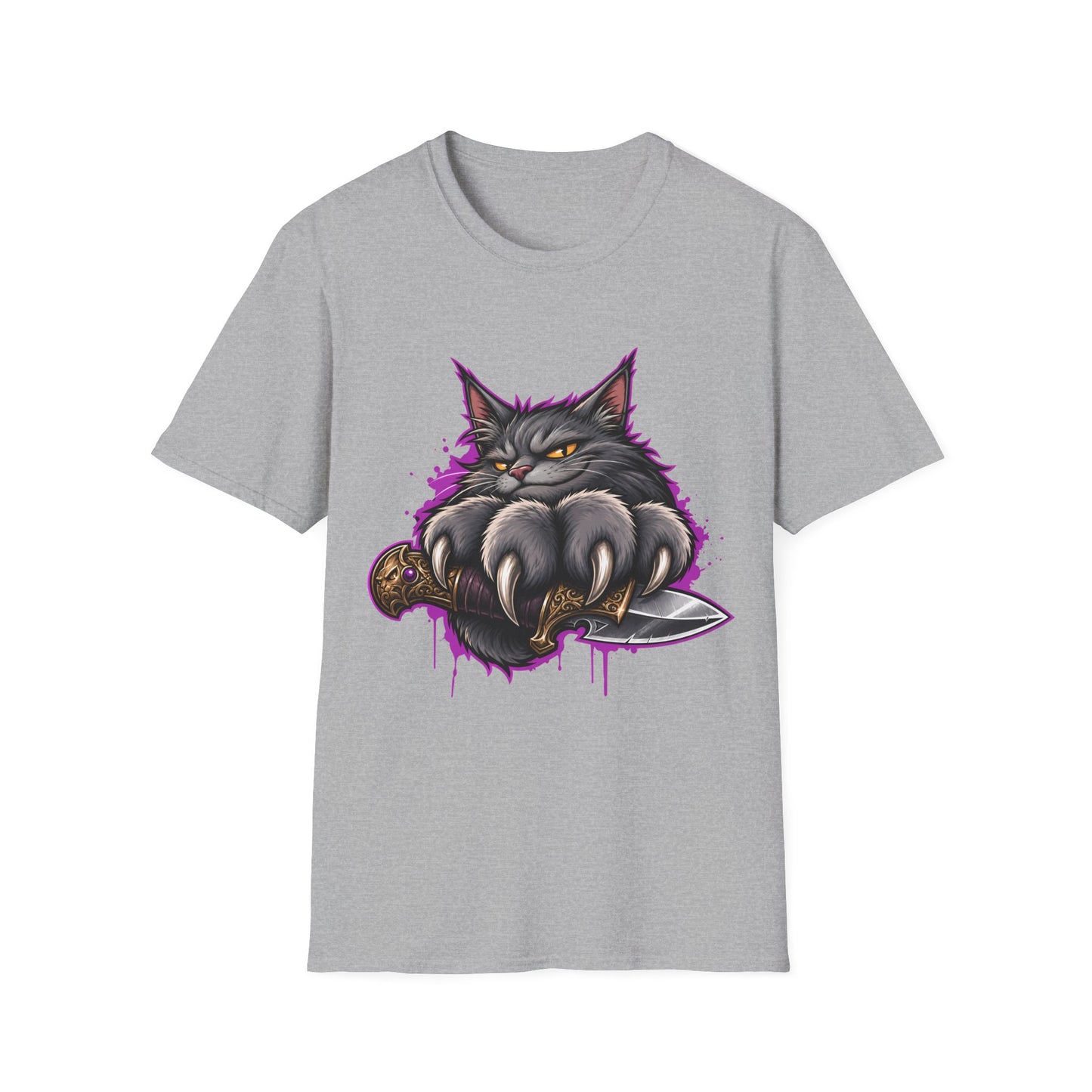 Dagger Claws Maine Coon Warrior Cat T-Shirt