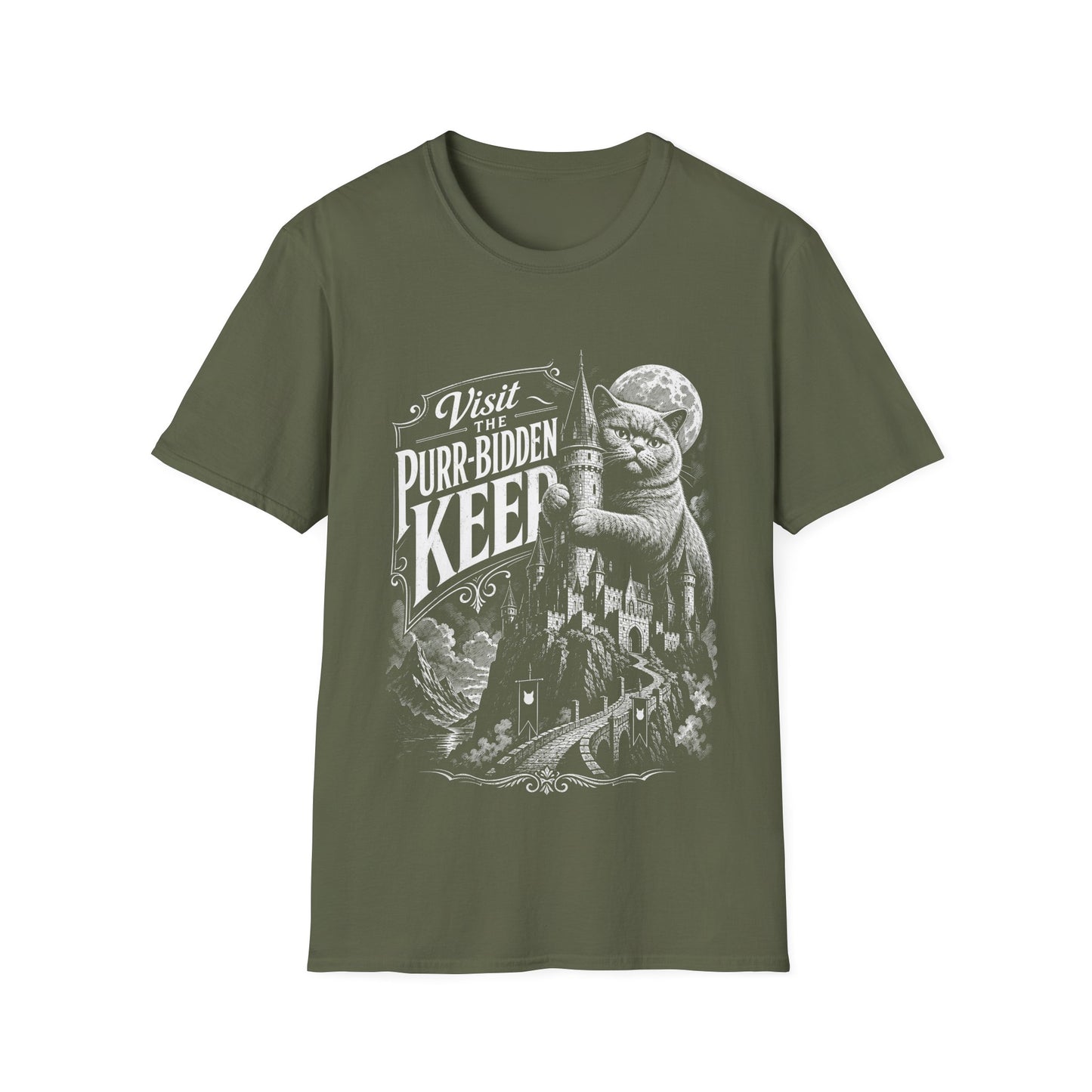 Visit the Purr-Bidden Keep Vintage T-Shirt