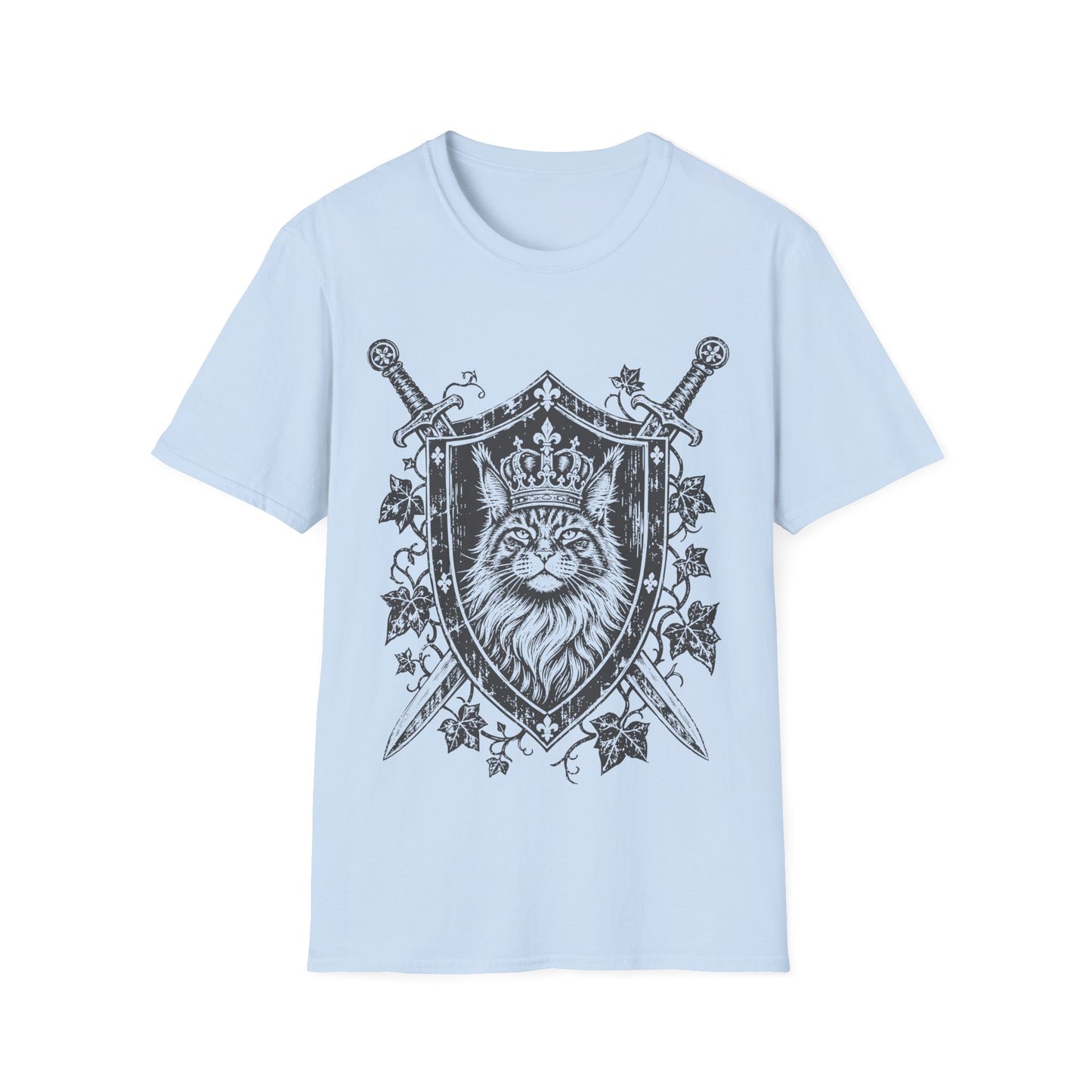 Crowned Maine Coon Royal Guardian Cat T-Shirt