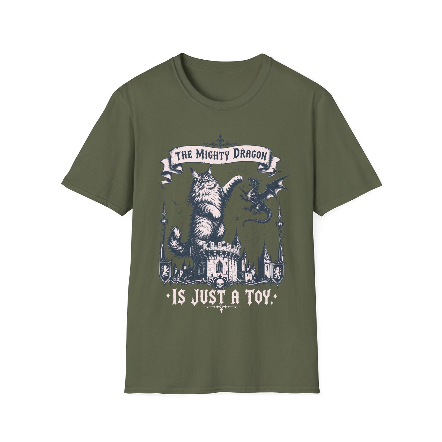The Mighty Dragon Is Just a Toy Funny Maine Coon Cat T-Shirt