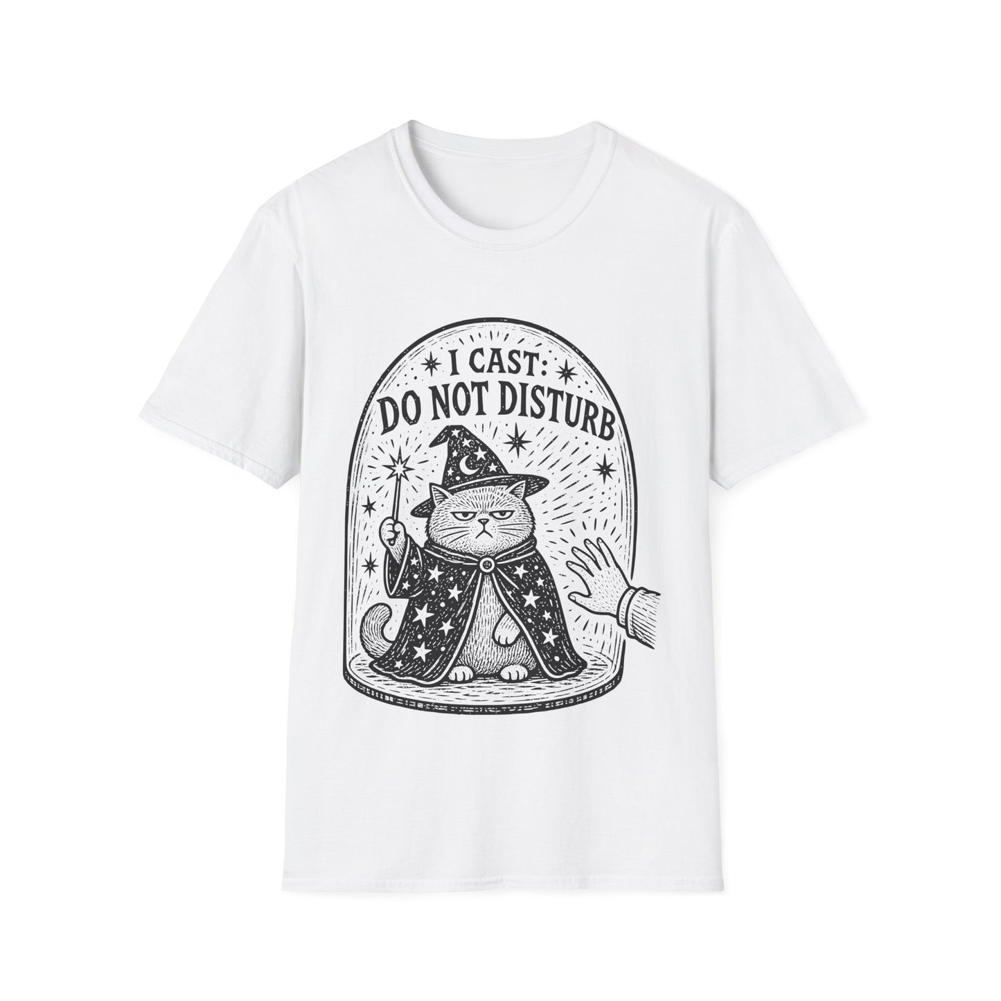 I Cast Do Not Disturb Funny Wizard Cat T-Shirt