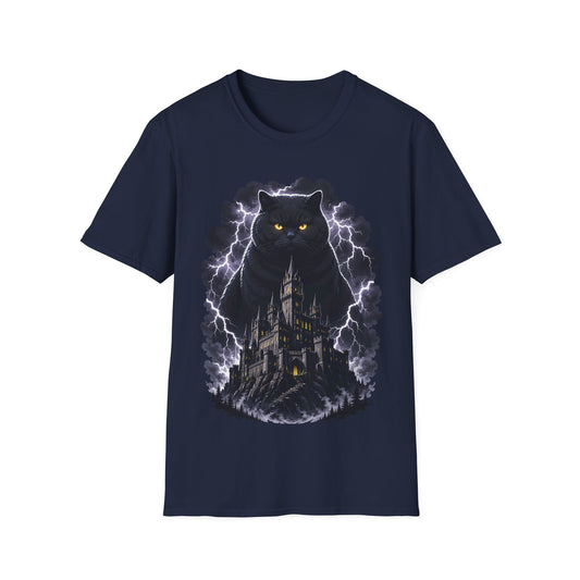 Dark Cat and Castle T-Shirt