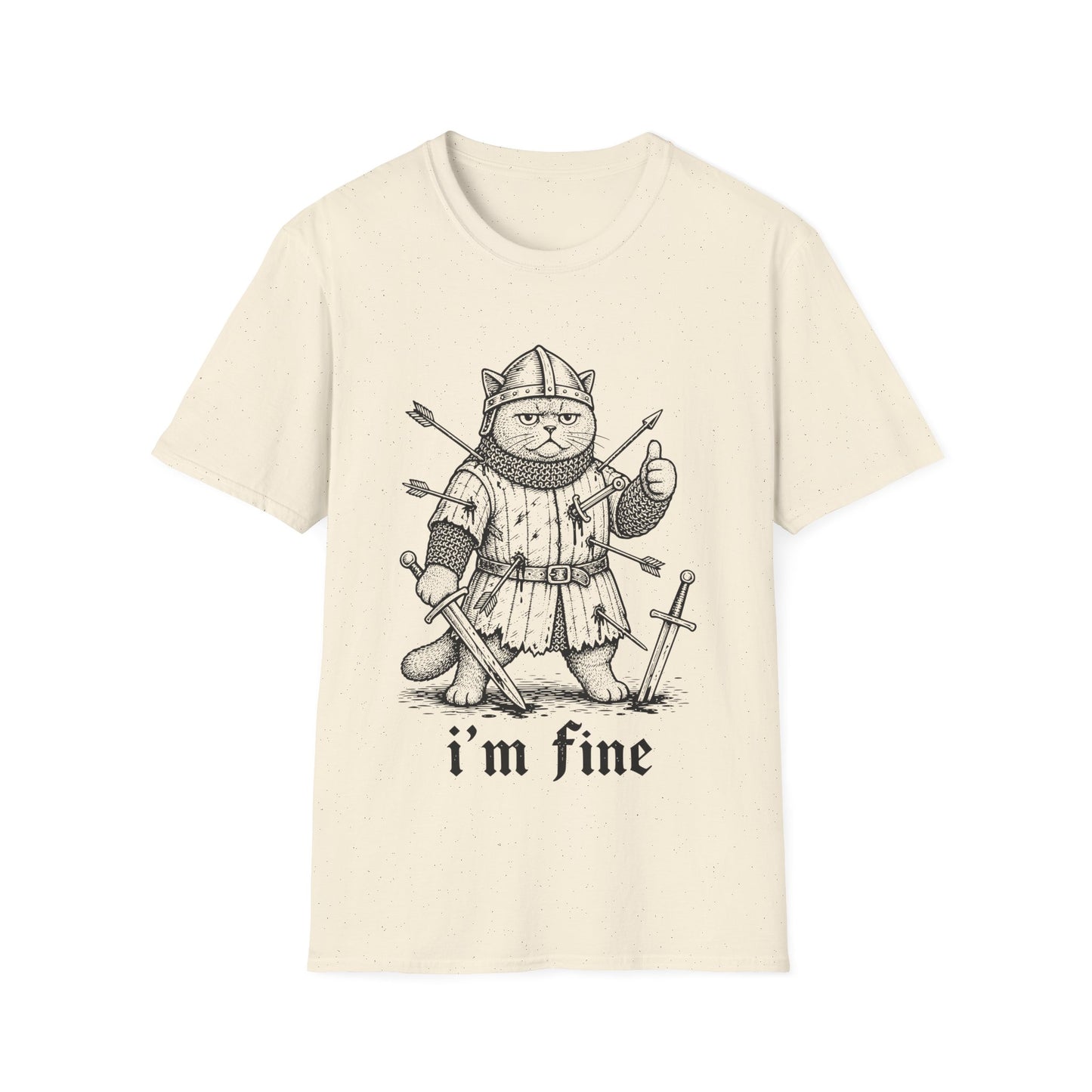 I'm Fine. British Shorthair Knight T-Shirt