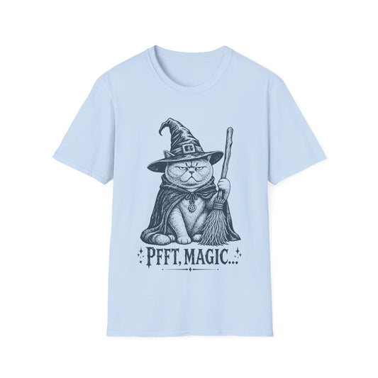 Pfft Magic British Shorthair Witch Cat T-Shirt