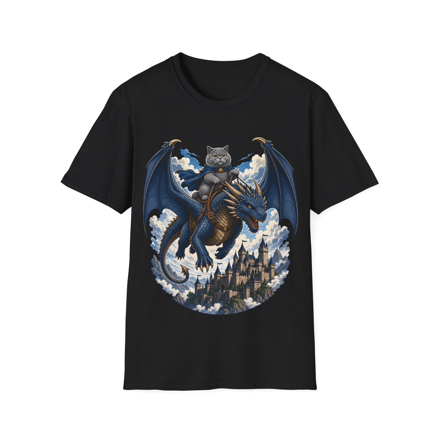 Skybound Dragon Rider Cat T-Shirt