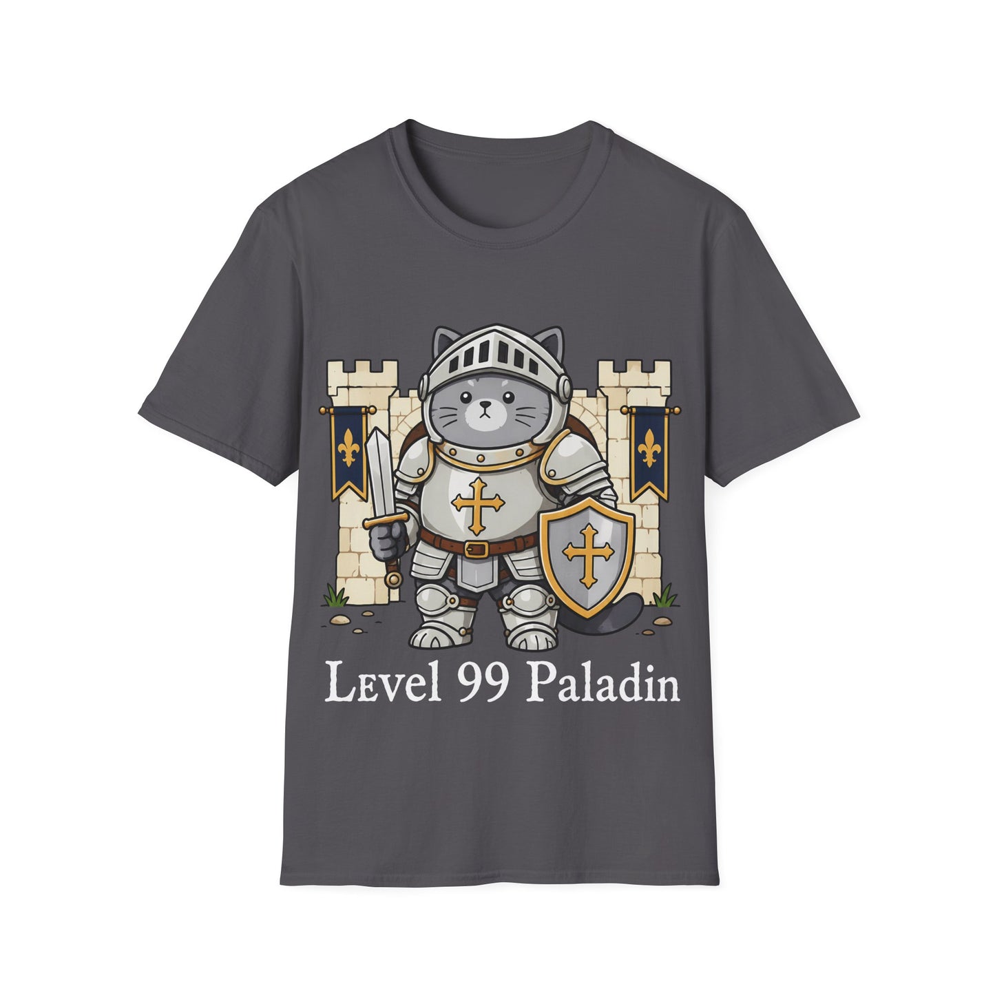 Level 99 Paladin Cat Knight T-Shirt