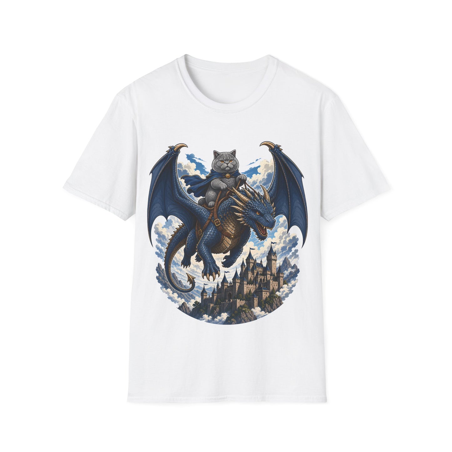 Skybound Dragon Rider Cat T-Shirt