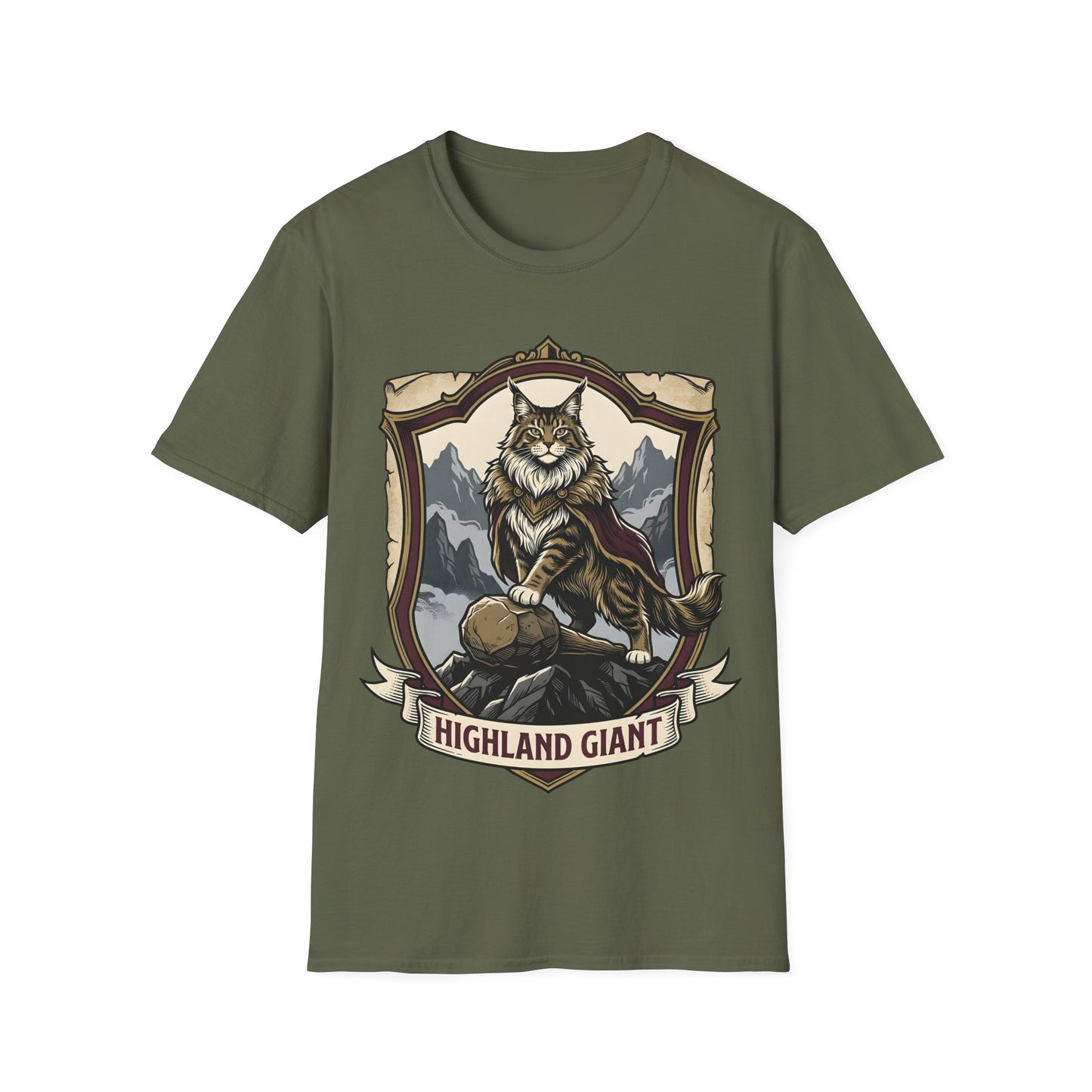 Highland Giant Maine Coon Cat T-Shirt