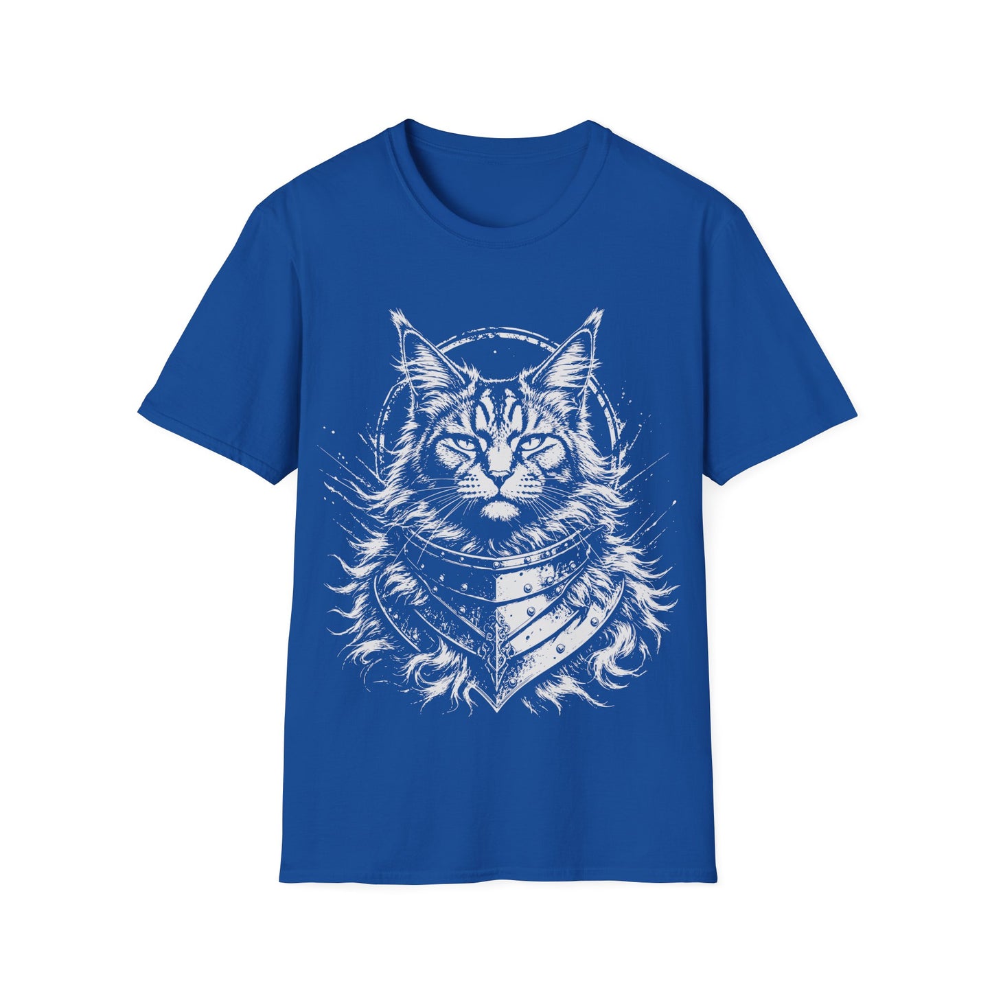 Armored Maine Coon Warrior Cat T-Shirt