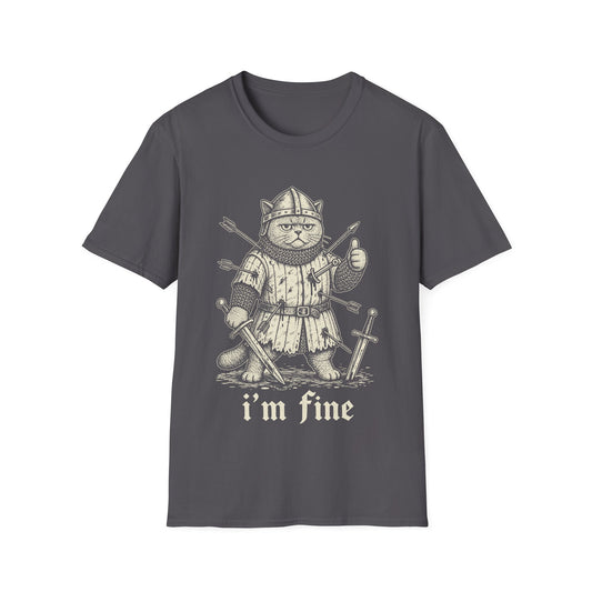 I'm Fine. British Shorthair Knight T-Shirt