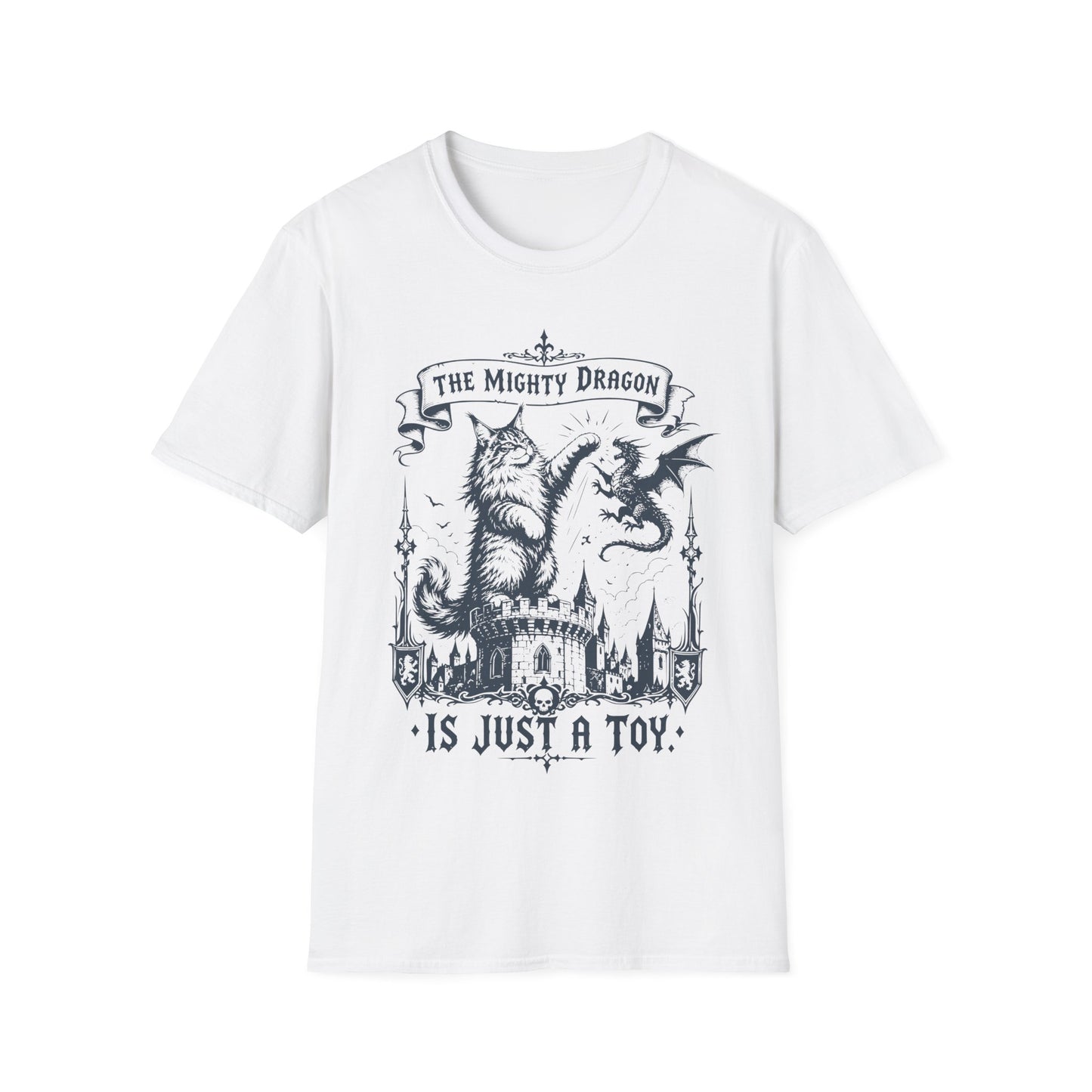The Mighty Dragon Is Just a Toy Funny Maine Coon Cat T-Shirt